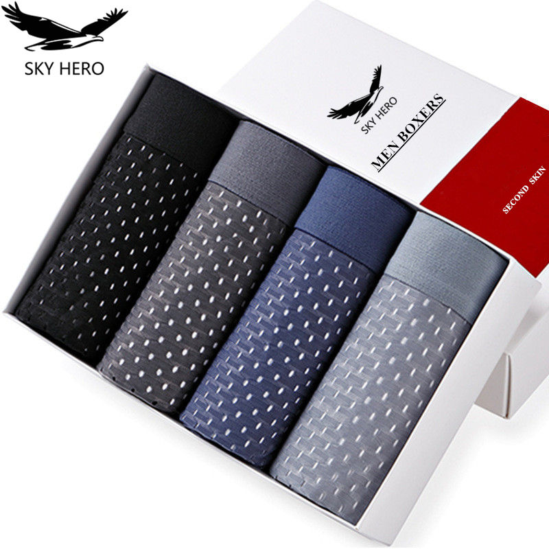 Boxer Shorts Modal - 4pcs/Lot Underwear Men's Panties Boxers Shorts