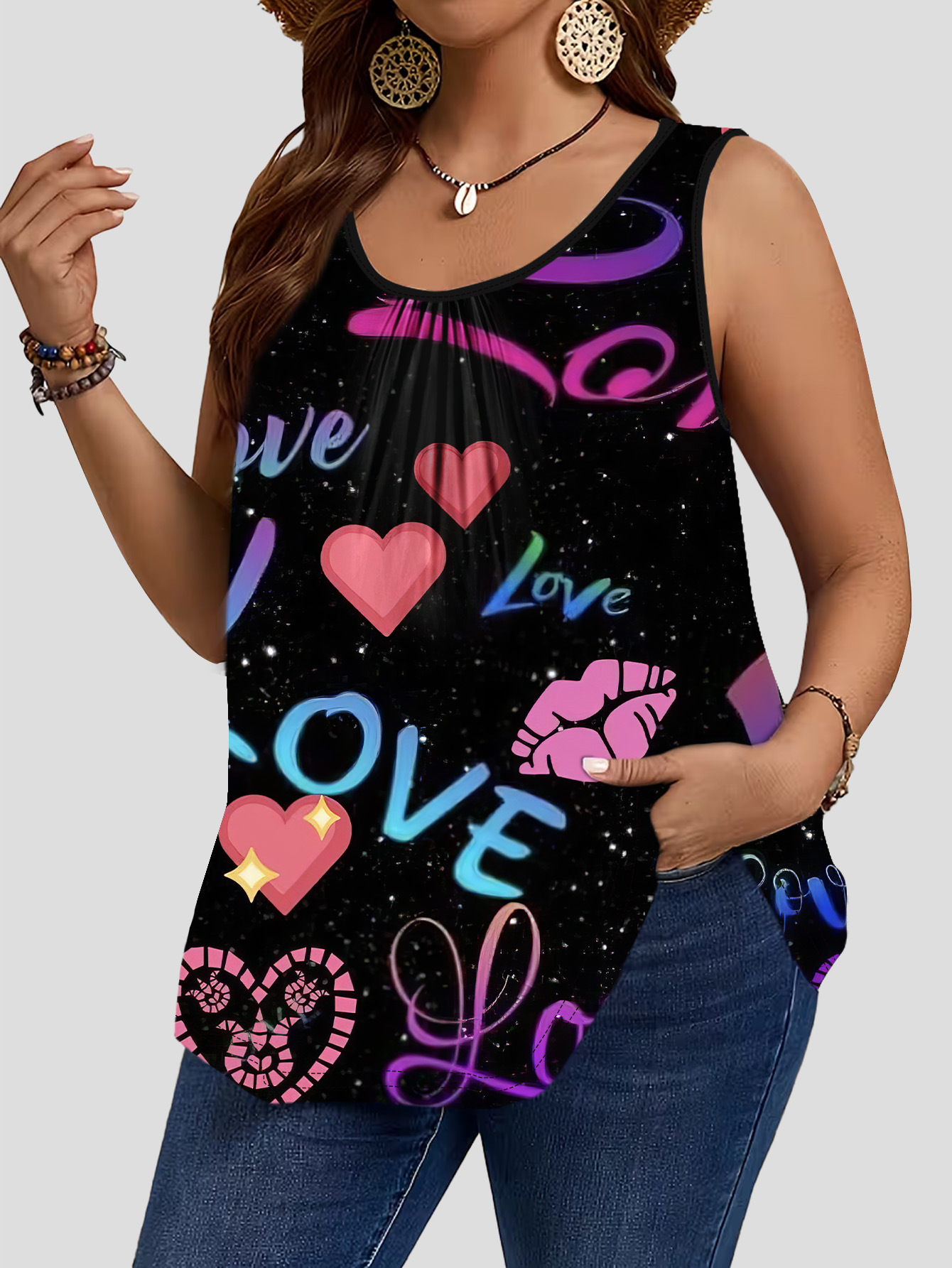 3-Piece Set of Large Size Colo - Sleeveless Undershirt ulasan dan harga