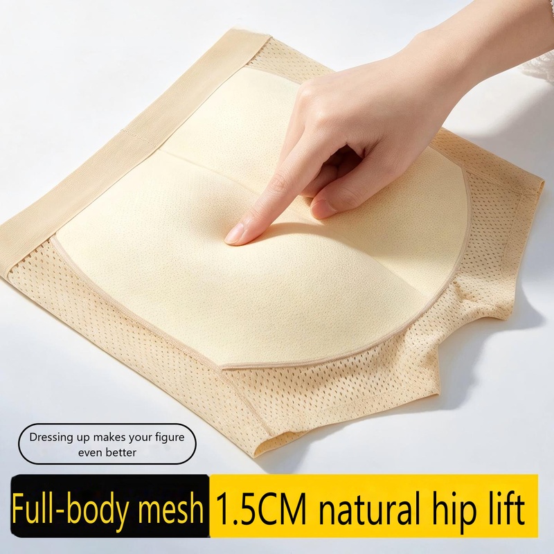 Men Padded Boxer Underwear Sex - Trunk Breathable Men ulasan dan harga