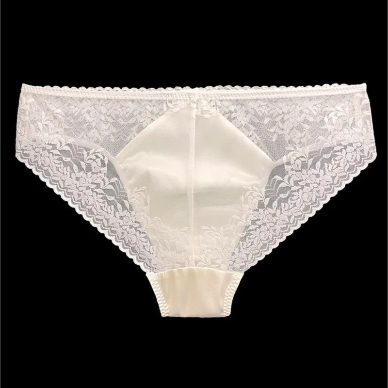Sexy Men's Silk Lace Sheer Bri - Pouch Boxer Pouch ulasan dan harga