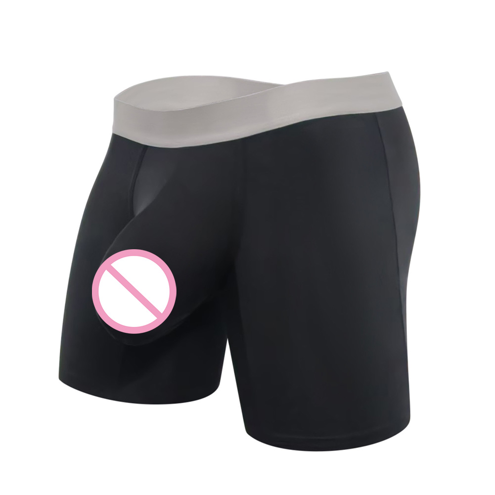 Men Modal Boxer Shorts Long Le - Long Leg Trunk Men ulasan dan harga