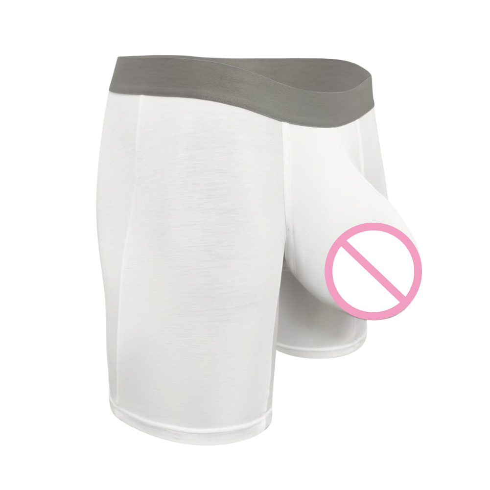Men Modal Boxer Shorts Long Le - Long Leg Trunk Men ulasan dan harga